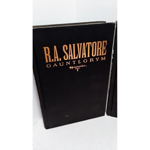 FORGOTTEN REALMS THE NEVERWINTER SAGA R.A. SALVATORE BOOKS 1-4 HARDCOVER SIGNED - Picture 4 of 15